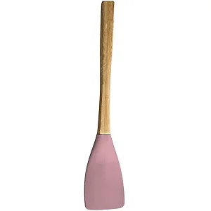 Espátula de Silicone com Cabo de Madeira Rosa FEN7168G