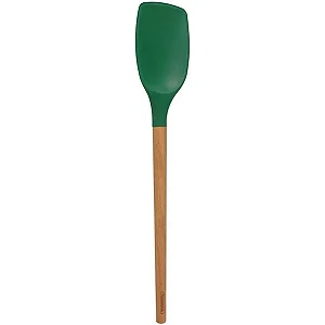Espátula de Silicone com Cabo de Madeira Verde FEN7168G