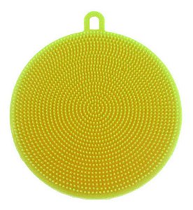Esponja Em  Silicone Multi-uso Amarela Esponja Em Silicone Multi-uso Amarela