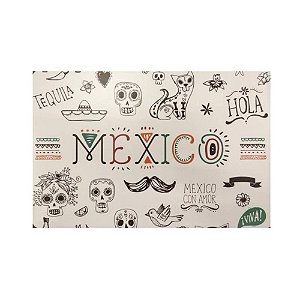Jogo Americano De Plastico Mexico 43X28Cm R. Ppco 09836