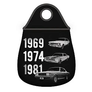 Lixeira De Carro Em Neoprene GM Opala Evolution Preta