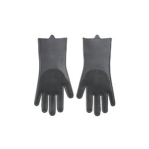 Luvas de Silicone para Limpeza Cinza 32 Cm