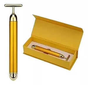 Massageador Facial Vibratório Dourado 1740
