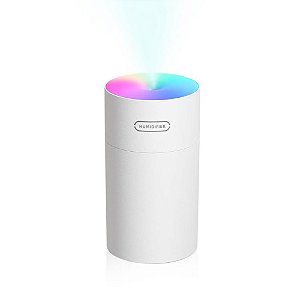 Umidificador e Aromatizador De Ar Com Led 270 Ml Branco