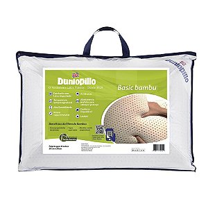Travesseiro 50X70 Latex Dunlopillo Basic Queen Capa De Bambu