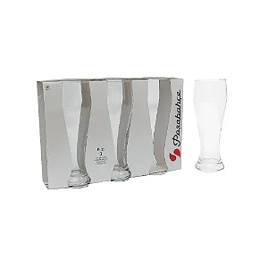 Jogo De 3 Copos De Chopp Tulipa Em Vidro 415 Ml