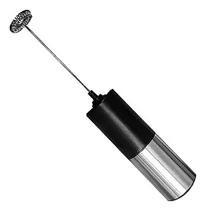 Mini Misturador De Inox A Pilha Super Potente 21 Cm