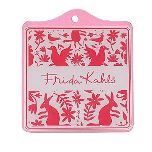 Suporte Panela Vidro Fk Frida Icons Vermelho 43098
