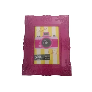Porta retrato de plástico rosa 10X15  R.92511