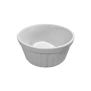 Ramequim Canelado 10,5Cm 250 Ml Branca Ramq-013Br