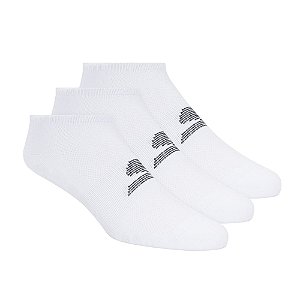 Meia 3 Pares Masculino Microfiber Non Terry Branco Skechers