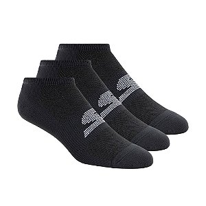 Meia 3 Pares Masculino Microfiber Non Terry Preto Skechers