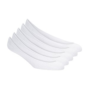 Meia 5 Pares Feminina Non Terry Black Branco Skerchers
