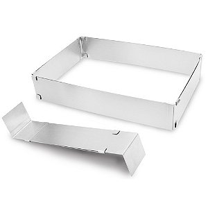 Forma Retangular Ajustável em Aço Inox Inoxidável 6118