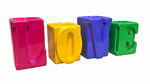 Objeto Decorativo Love Color R.Set Love