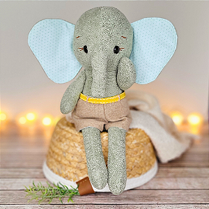 Elefante Boneco Hortelã