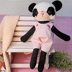 Urso Panda Roupa Rosa