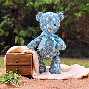 Urso Peti Petá - Coleção Tiffany - Xadrez