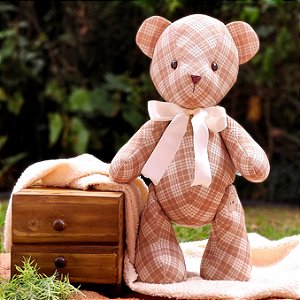 Urso Peti Petá - Xadrez Doce de Leite