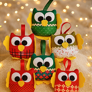 Corujas - kit natalino