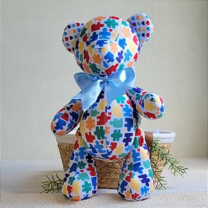 Urso Peti Petá Acolher-azul