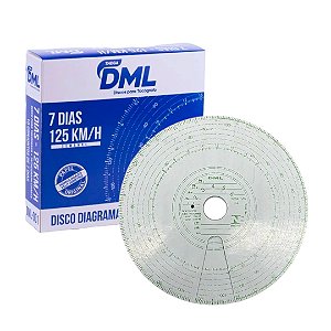 Disco Semanal Tacógrafo 7 Dias 125KM DML
