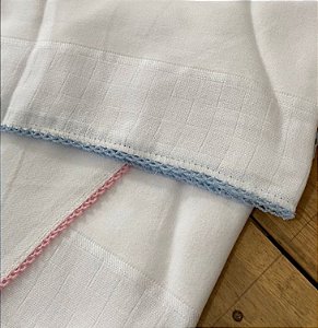 FRALDA BOCA 35X50 QUADRICULADA PINTE E BORDE COM PICUETA- VALLETEX