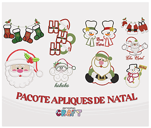 PACOTE DE APLIQUES DE NATAL