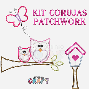 KIT CORUJAS PATCHWORK