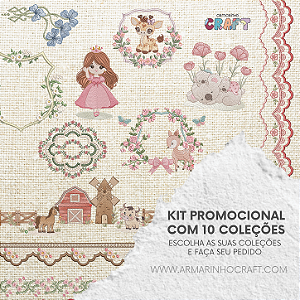KIT PROMOCIONAL DE MATRIZES (10 COLEÇOES) A SUA ESCOLHA