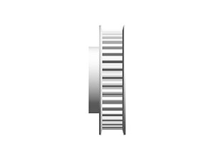 POLIA IND. T5 36 DENTES PARA CORREIA DE 10MM TIPO 6F EM ALUMÍNIO