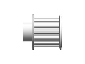 POLIA IND. T5 14 DENTES PARA CORREIA DE 16MM TIPO 6F EM ALUMÍNIO ✅
