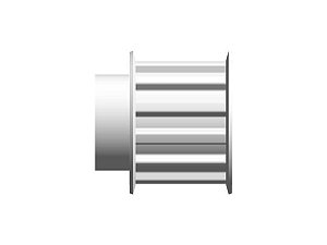 POLIA IND. T10 12 DENTES PARA CORREIA DE 25MM TIPO 6F EM ALUMÍNIO ✅