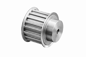 POLIA IND. T10 12 DENTES PARA CORREIA DE 25MM TIPO 6F EM ALUMÍNIO ✅