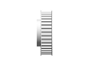 POLIA IND. T10 36 DENTES PARA CORREIA DE 25MM TIPO 6F EM ALUMÍNIO