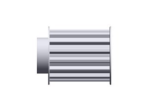 POLIA IND. T10 15 DENTES PARA CORREIA DE 50MM TIPO 6F EM ALUMÍNIO