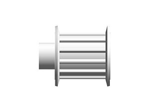 POLIA IND. AT5 12 DENTES PARA CORREIA DE 16MM TIPO 6F EM ALUMÍNIO