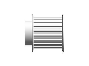POLIA IND. AT5 20 DENTES PARA CORREIA DE 25MM TIPO 6 EM ALUMÍNIO