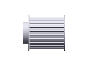 POLIA IND. AT5 22 DENTES PARA CORREIA DE 32MM TIPO 6F EM ALUMÍNIO