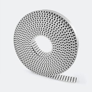 Correia 7mm Perfil 3M Aberta PU com Malha de Aço - Metro