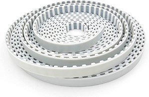 Correia Aberta Passo L – Largura 050 (12,7mm) – Poliuretano com Malha de Aço