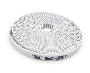Correia 10mm PU Perfil XL 037 Aberta em PU com Malha de Aço - Metro