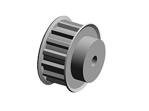 POLIA 15 DENTES AT10 16MM TIPO 6F EM ALUMÍNIO