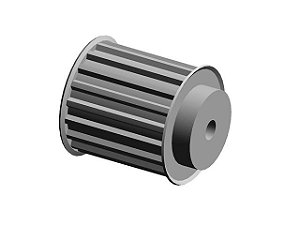 POLIA 18 DENTES AT10 50MM TIPO 6F EM ALUMÍNIO ✅