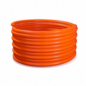 CORDÃO DE PU - LISA 3MM - CORREIA REDONDA LARANJA - METRO