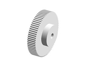 POLIA IND. ROYAL 72 DENTES 3M 9MM TIPO 6W AL
