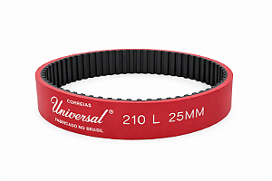 Correia Sincronizadora 210L com Revestimento Vermelho 25mm – Marca Universal