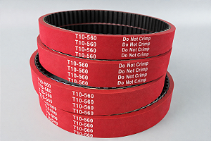 Correia de Arraste T10-560 25mm com Revestimento Vermelho Fabrima