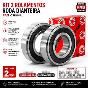 Rolamento Honda H0618-KGA-900 - Original - Kit 2 com peças