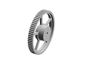 POLIA IND. ROYAL 72 DENTES L 100 TIPO 6WF FERRO FUNDIDO